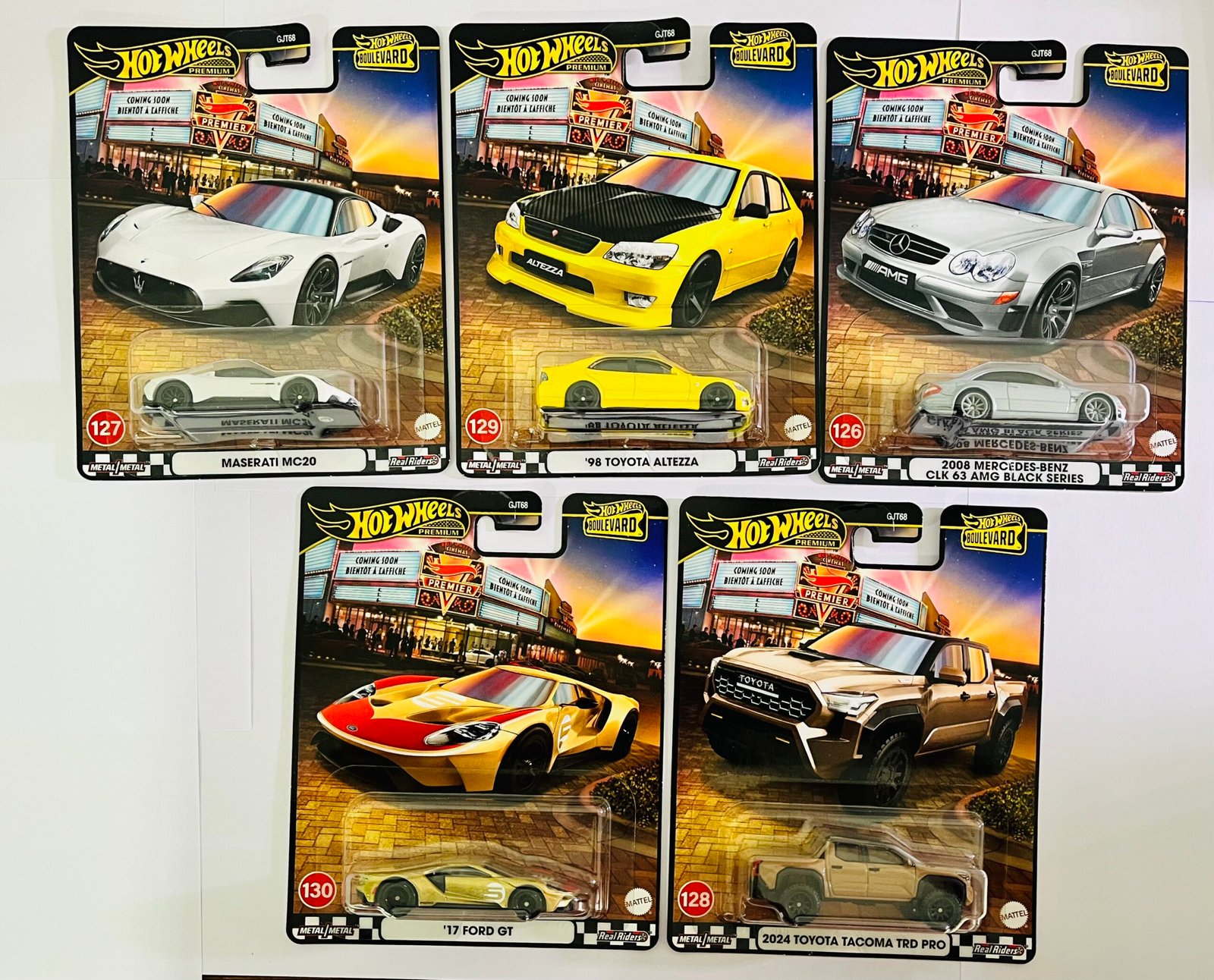 Hot Wheels Boulevard Series - 5 Pack